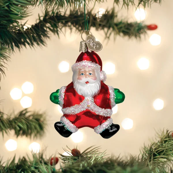 Small Silly Santa Ornament