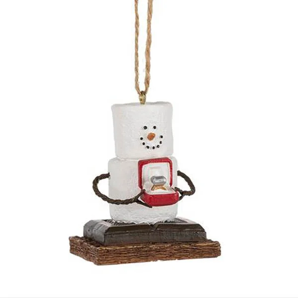 S'mores Engaged Ornament