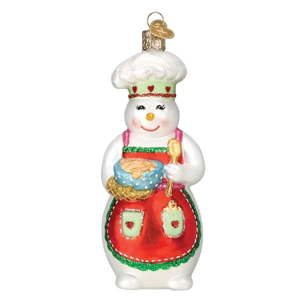 Chef Snow Woman Ornament - Old World Christmas