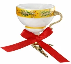 Spot of Tea Teacup Ornament by Inge Glas of Germany