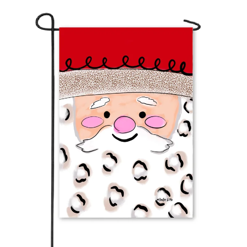 Square Face Santa Garden Flag