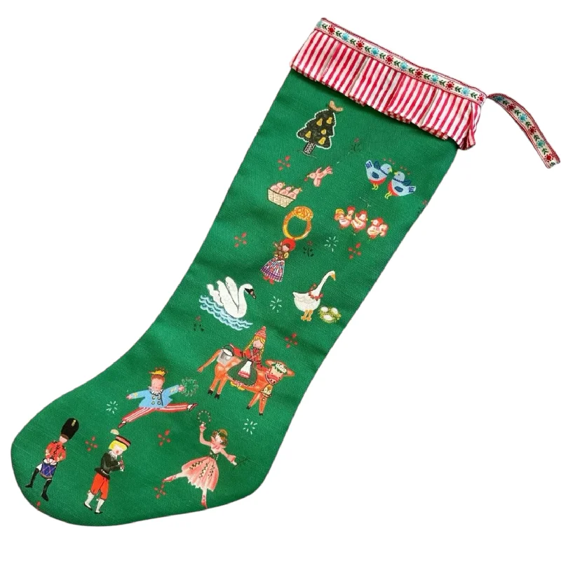 Stocking - Green 12 Days of Christmas