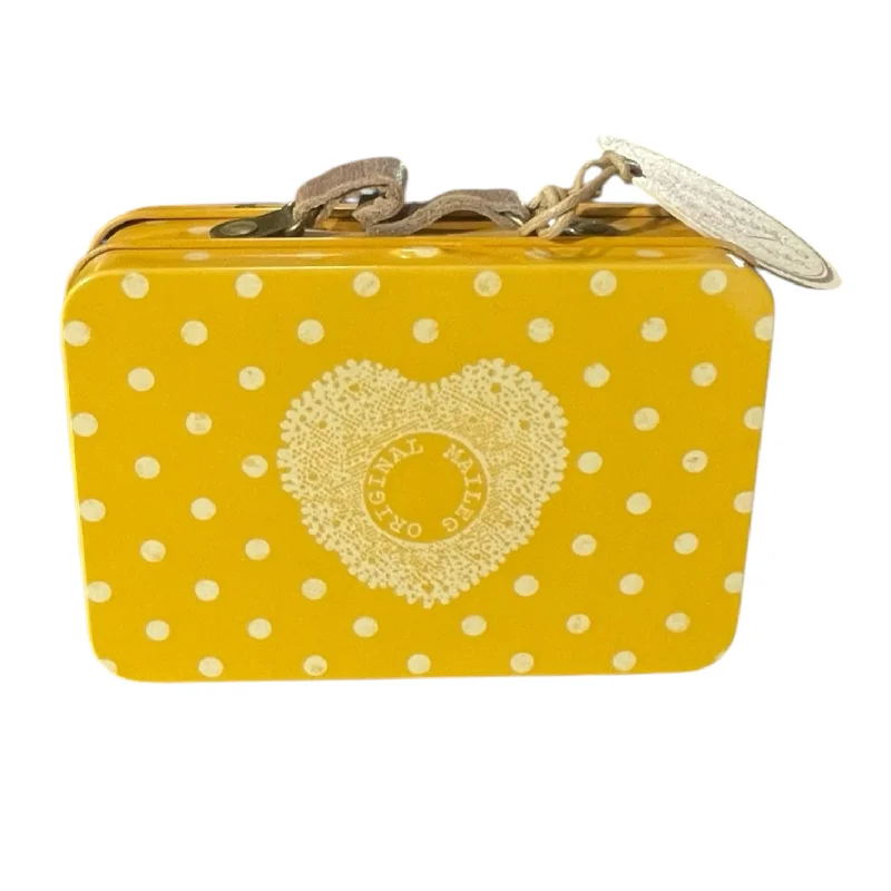 Miniature Metal Suitcase for Maileg Mice - yellow