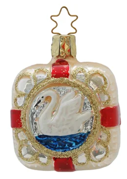 Swan Lake Ornament by Inge Glas of Germany