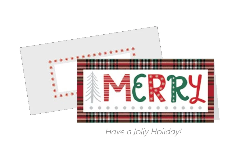 Tall Traditions 16 Count Cards - Tartan Merry