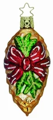 Tannenbaum's Gift Pinecone Ornament by Inge Glas of Germany