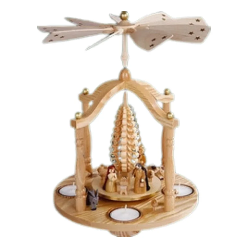 Tea Light Gazebo Nativity Pyramid by Richard Glasser GmbH