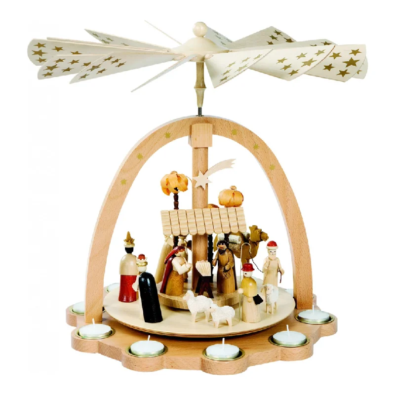 Tea Light Nativity Pyramid by Richard Glasser GmbH