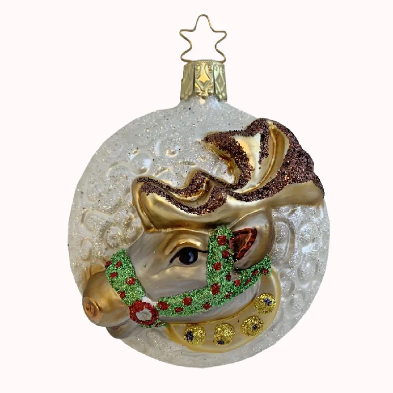 Team Player, Reindeer Ornament by Inge Glas of Germany