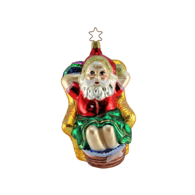 The Day After Christmas Santa Ornament by Inge Glas of Germany