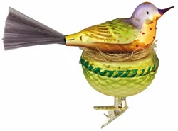 Tropical Song Bird Ornament by Inge Glas of Germany