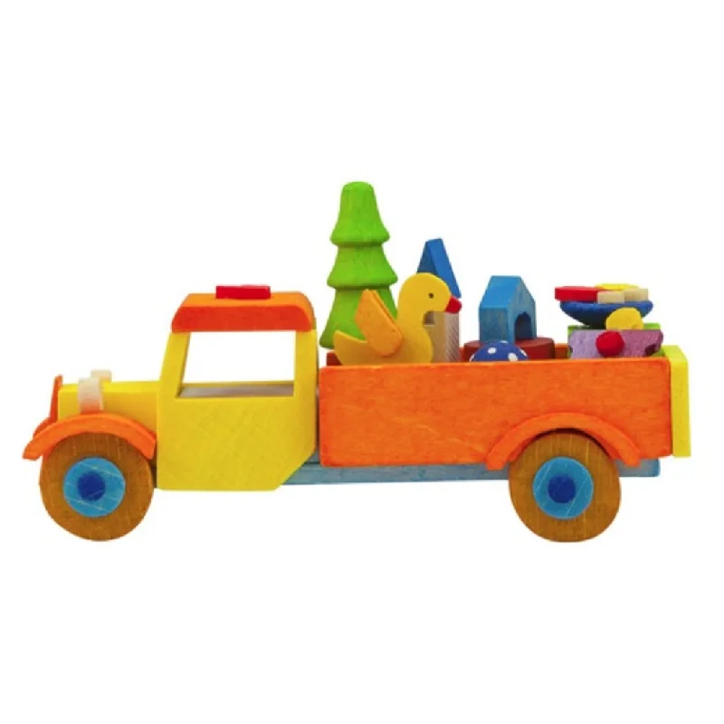 Truck with Toys Ornament by Graupner Holzminiaturen