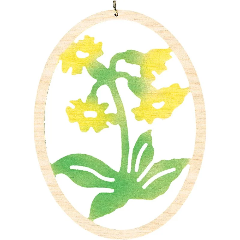 Trumpet Flower Ornament, painted  by Taulin