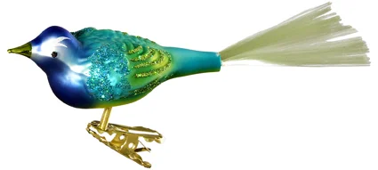 Turquoise Tweet Ornament by Inge Glas of Germany