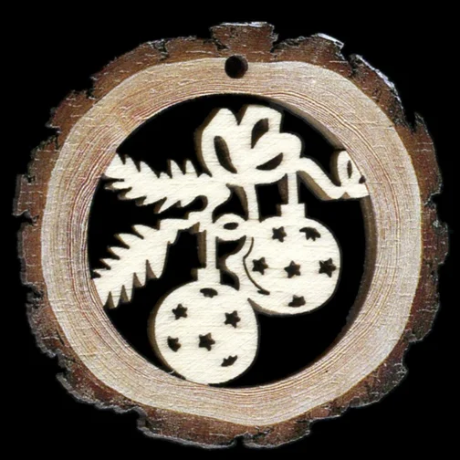 Two Kugels Wood Ornament by  Wandera GmbH