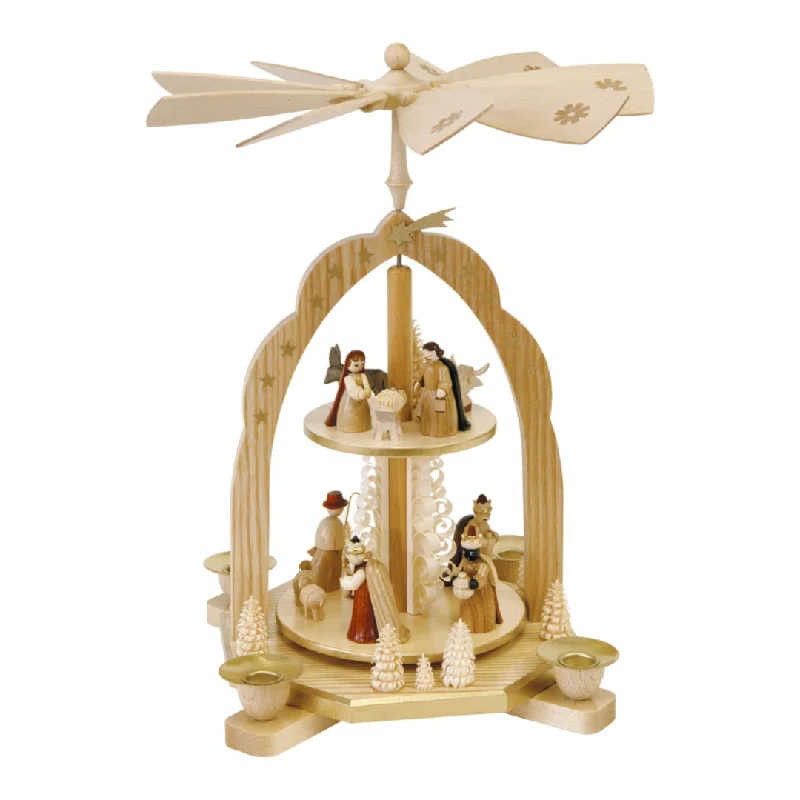 Two Level Nativity Pyramid by Richard Glasser GmbH