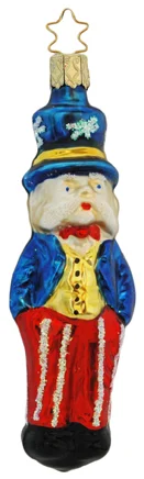 Uncle Sam Ornament by Inge Glas of Germany