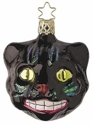 Up to No Good Halloween Cat Ornament by Inge Glas of Germany