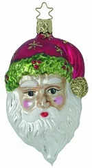 Very Special Santa Ornament by Inge Glas of Germany