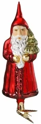 Vintage Nikolaus Clip On, LifeTouch Ornament by Inge Glas of Germany