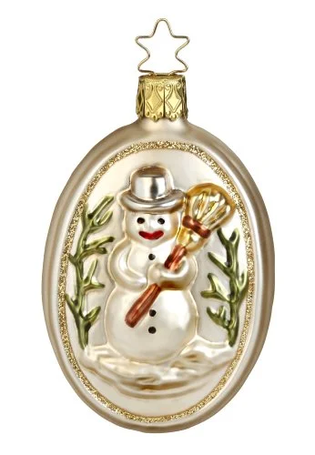 Vintage Snowman Ornament by Inge Glas of Germany