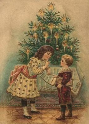 Vintage Style Boy and Girl Postcard by Ernst Freihoff Papierwaren