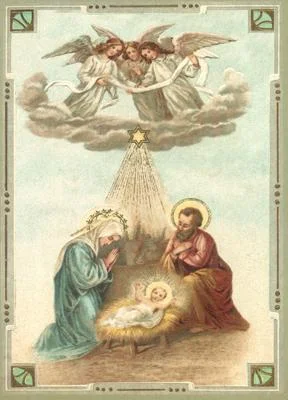 Vintage Style Nativity Postcard by Ernst Freihoff Papierwaren