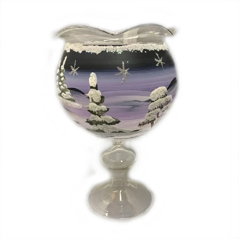 violet tealight holder