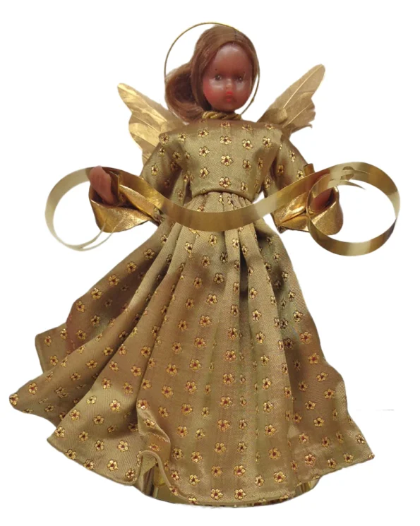 Wax Black Angel with Flower Dress by Margarete and Leonore Leidel in Iffeldorf