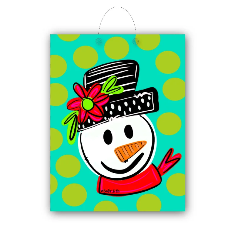 Whimsical Snowman Door Hanger