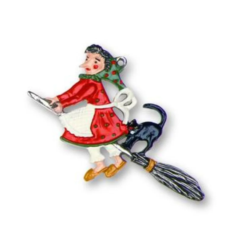 Witch Ornament by Kuehn Pewter