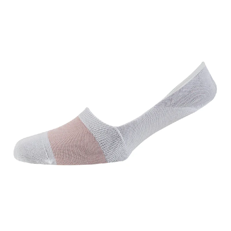 Women's Micro Striped Mercerised Cotton Invisible Socks