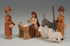 Wood Nativity Figurine Set by Werkstatte Volker Fuchtner