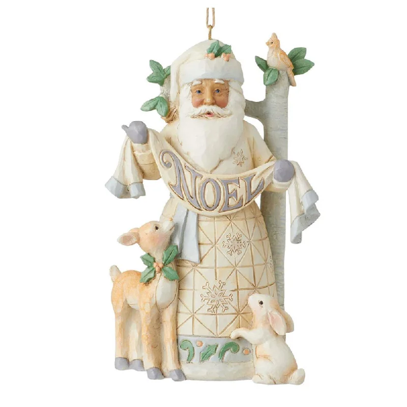 Woodland Santa Noel Ornament - Jim Shore