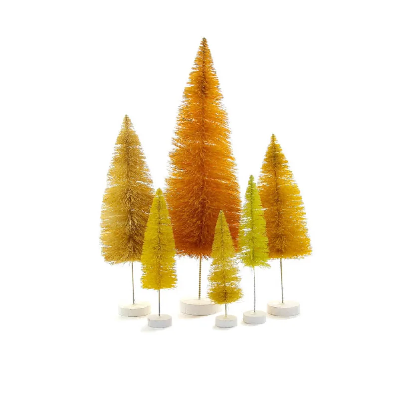 Yellow Rainbow Trees (Set of 6)