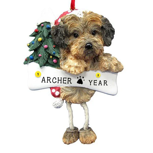 Personalized Yorkipoo Dog Ornament